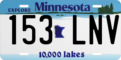 MN license plate 153LNV