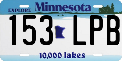 MN license plate 153LPB