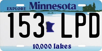MN license plate 153LPD