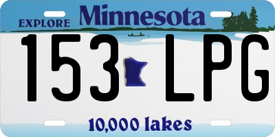 MN license plate 153LPG