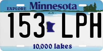 MN license plate 153LPH