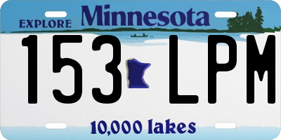 MN license plate 153LPM