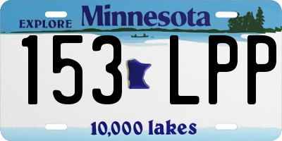 MN license plate 153LPP