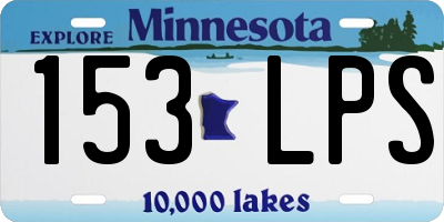 MN license plate 153LPS