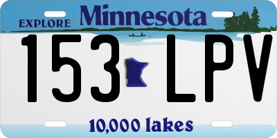 MN license plate 153LPV
