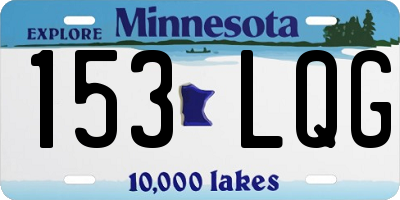 MN license plate 153LQG