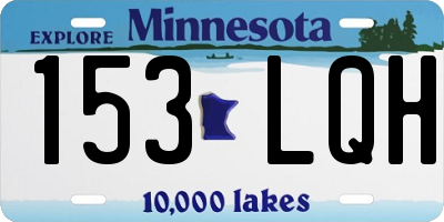 MN license plate 153LQH