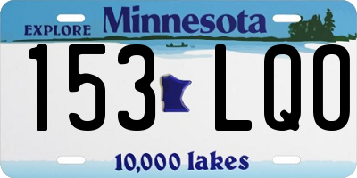 MN license plate 153LQO