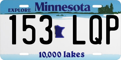 MN license plate 153LQP