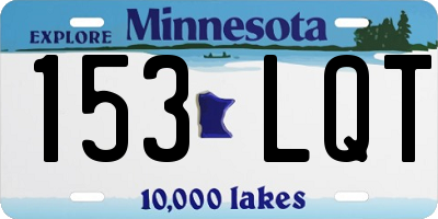 MN license plate 153LQT