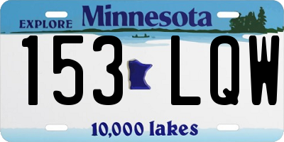 MN license plate 153LQW