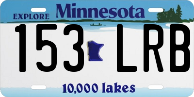 MN license plate 153LRB