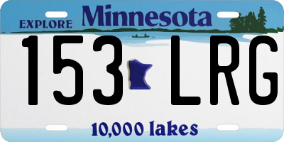 MN license plate 153LRG