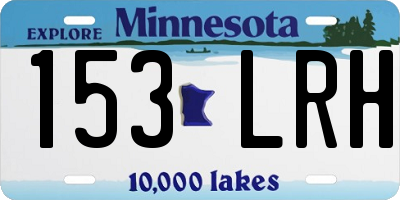 MN license plate 153LRH