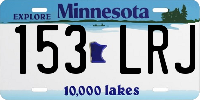 MN license plate 153LRJ