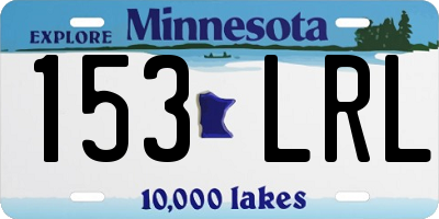 MN license plate 153LRL