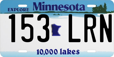 MN license plate 153LRN