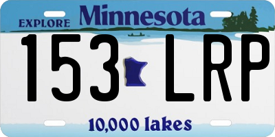MN license plate 153LRP