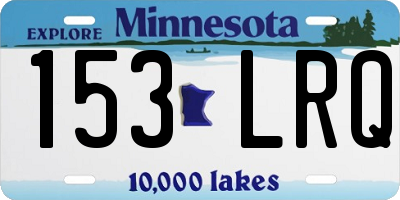MN license plate 153LRQ