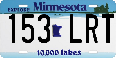 MN license plate 153LRT