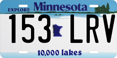 MN license plate 153LRV