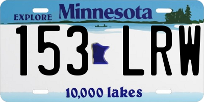 MN license plate 153LRW