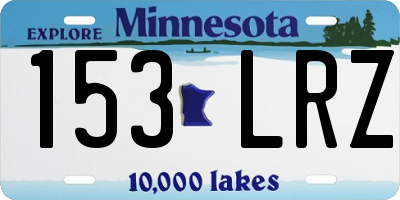 MN license plate 153LRZ