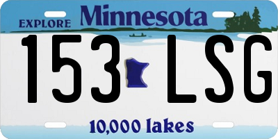MN license plate 153LSG