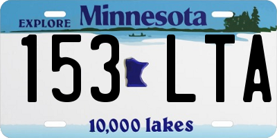 MN license plate 153LTA
