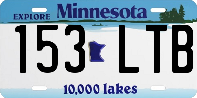 MN license plate 153LTB