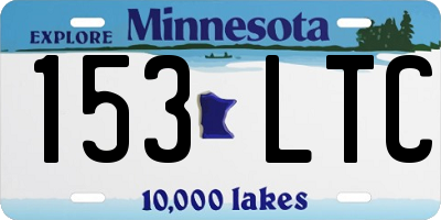 MN license plate 153LTC