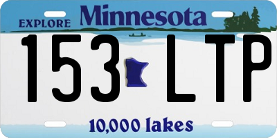 MN license plate 153LTP