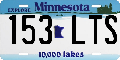 MN license plate 153LTS