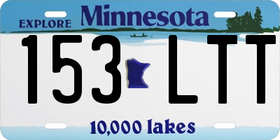 MN license plate 153LTT