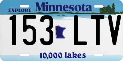 MN license plate 153LTV