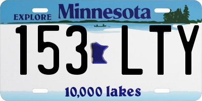 MN license plate 153LTY