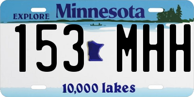 MN license plate 153MHH
