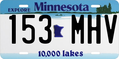 MN license plate 153MHV