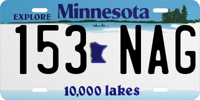 MN license plate 153NAG