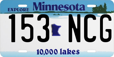 MN license plate 153NCG
