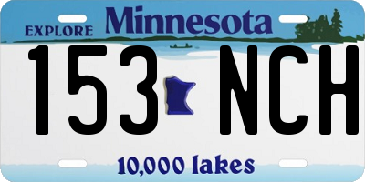 MN license plate 153NCH