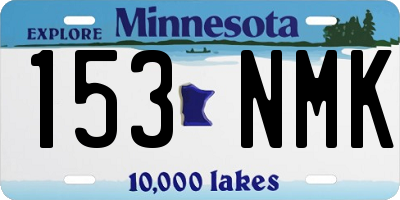 MN license plate 153NMK