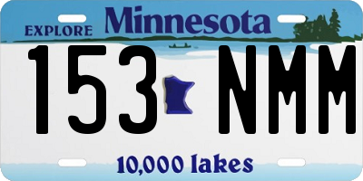 MN license plate 153NMM