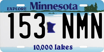 MN license plate 153NMN