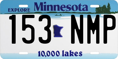 MN license plate 153NMP