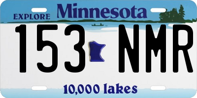 MN license plate 153NMR