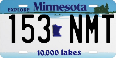 MN license plate 153NMT