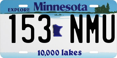 MN license plate 153NMU