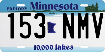 MN license plate 153NMV