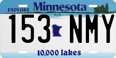 MN license plate 153NMY